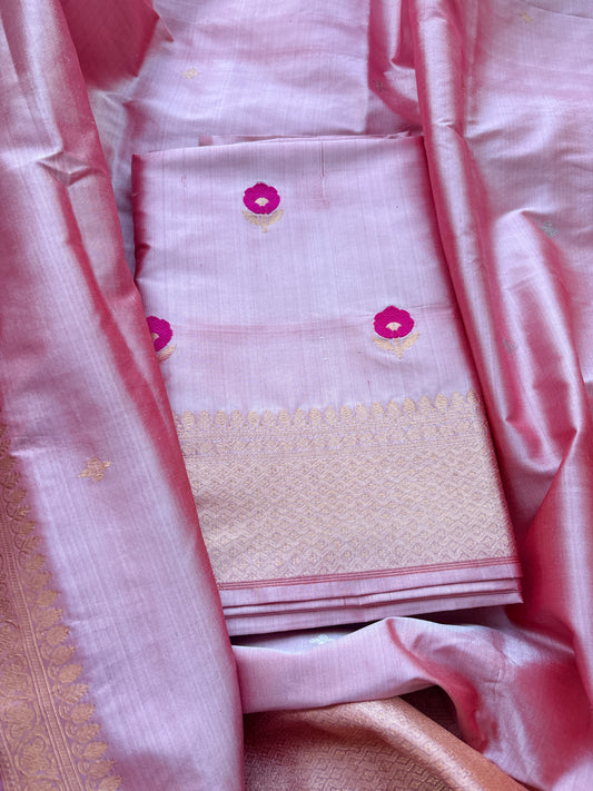 Pink katan by katan exclusive design suit set
