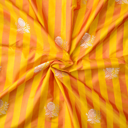 Mustard stripe Katan  fabric
