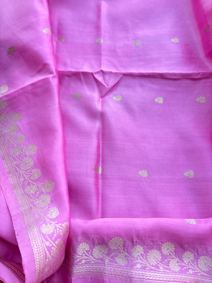 Blush pink raw mango silk suit set