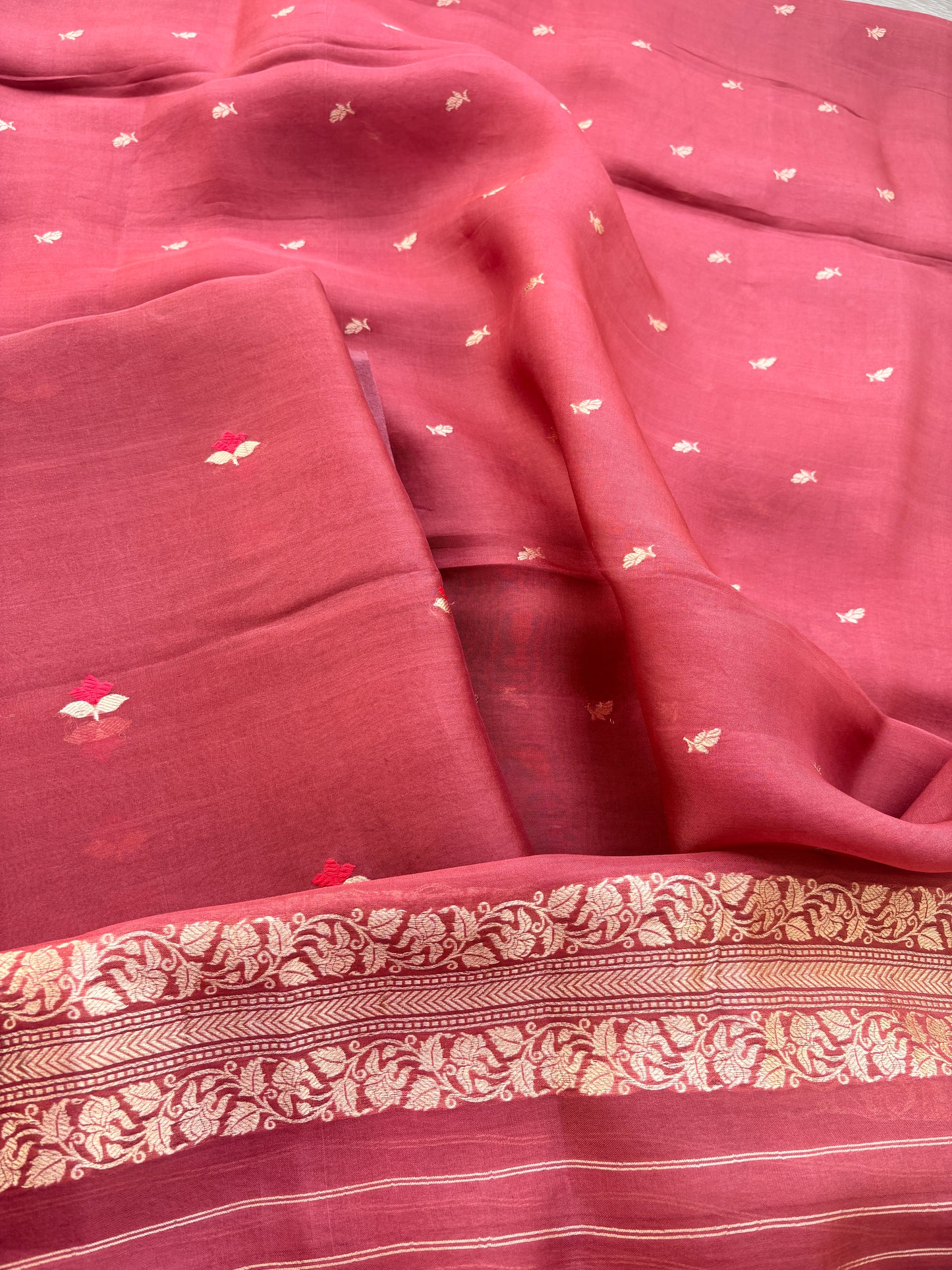 Rust brown kora Kadhwa suit set