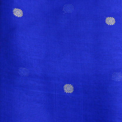 Blue kora silk suit with kadhwa meenadar dupatta