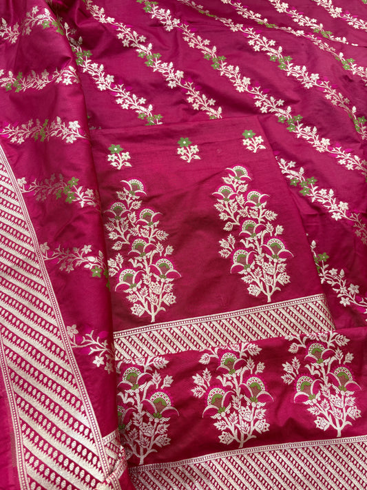 Red premium silk suit set