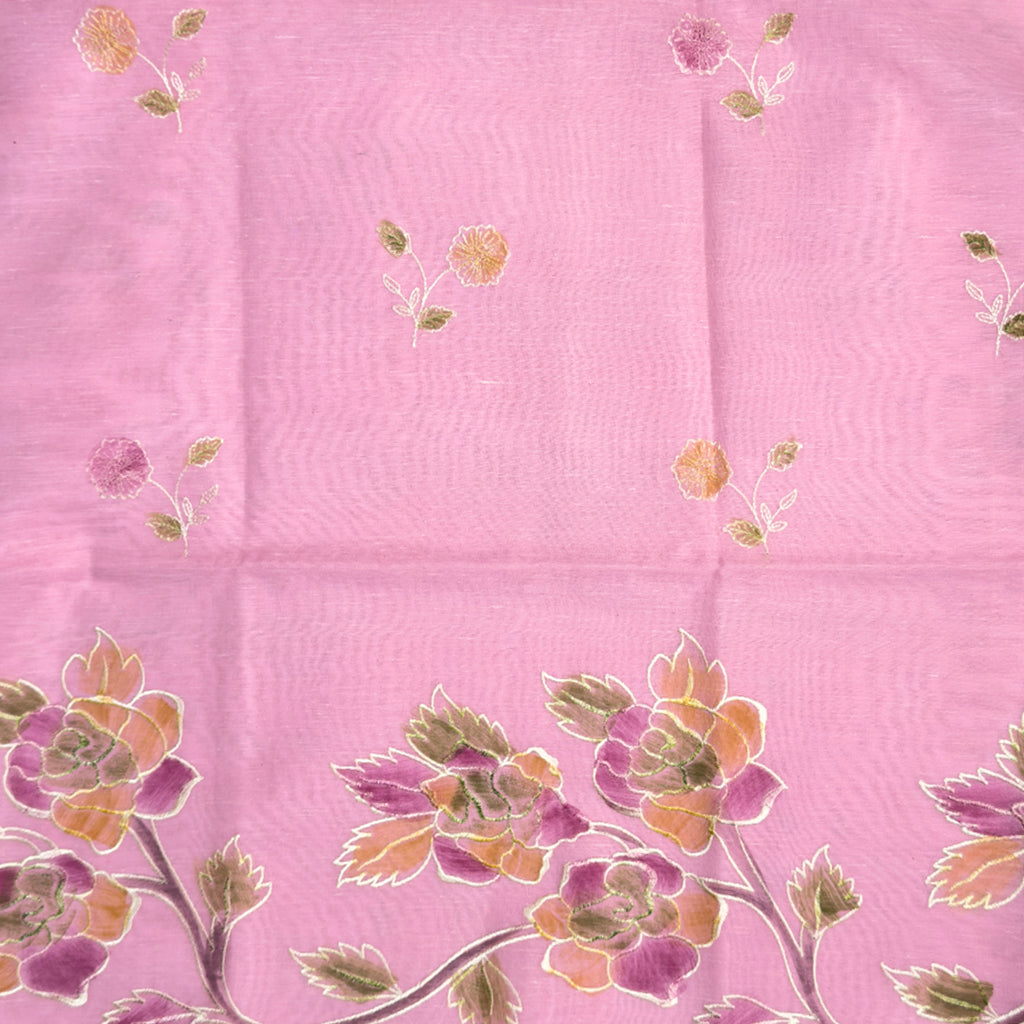 Pink linen cotton suit set