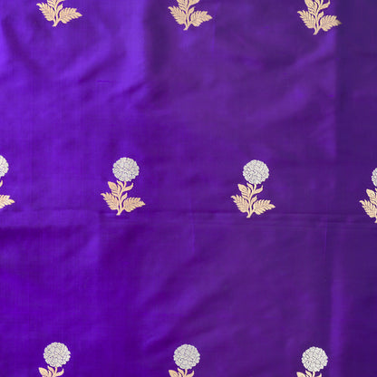 Purple katan silk fabric