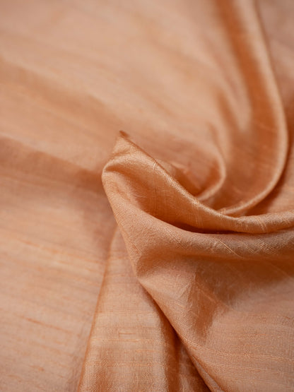Beige Nude raw silk suit set