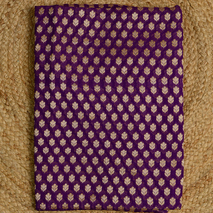 Purple Khaddi georgette suit set