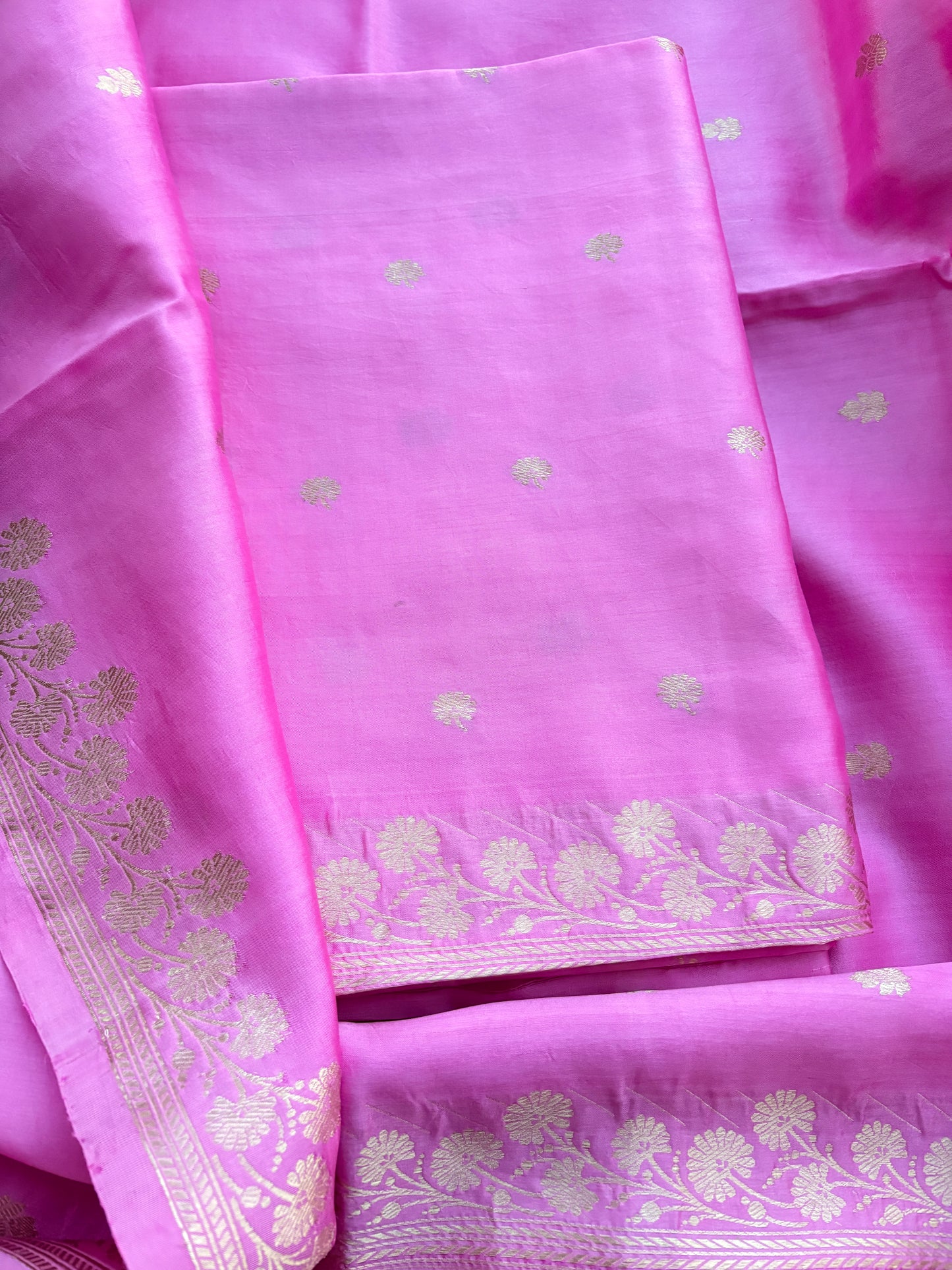 Blush pink raw mango silk suit set