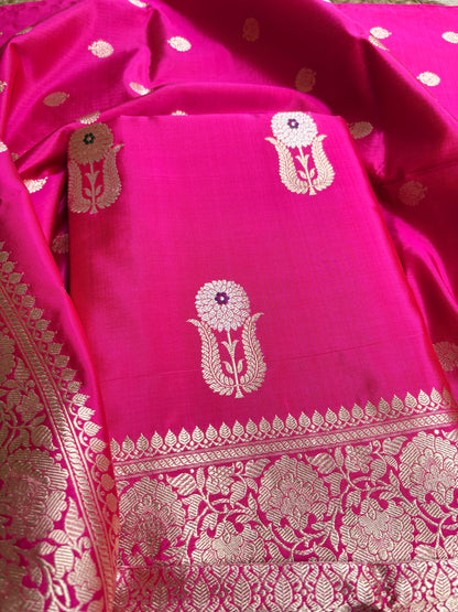 Katan by Katan silk kadhwa silk 3 piece suit set