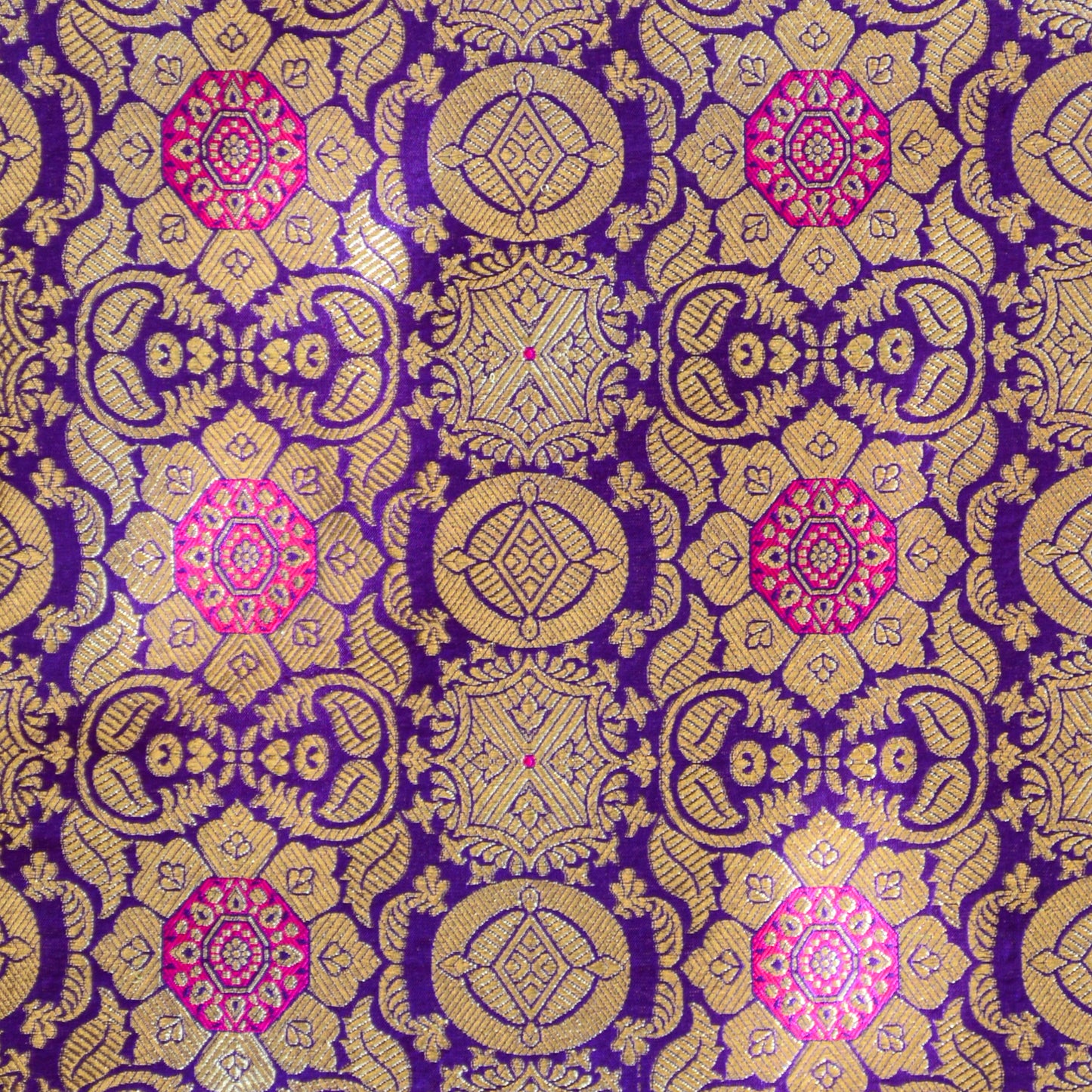 Purple jaal kurta katan by katan silk suit set