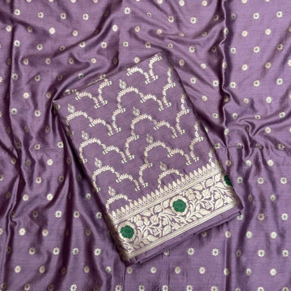 Lavender mulberry silk suit set