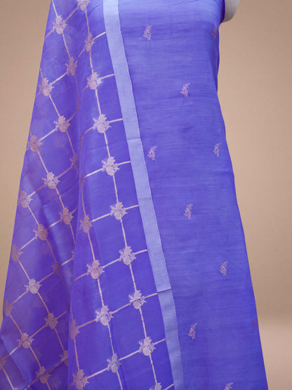 Lavender Chiniya silk suit set