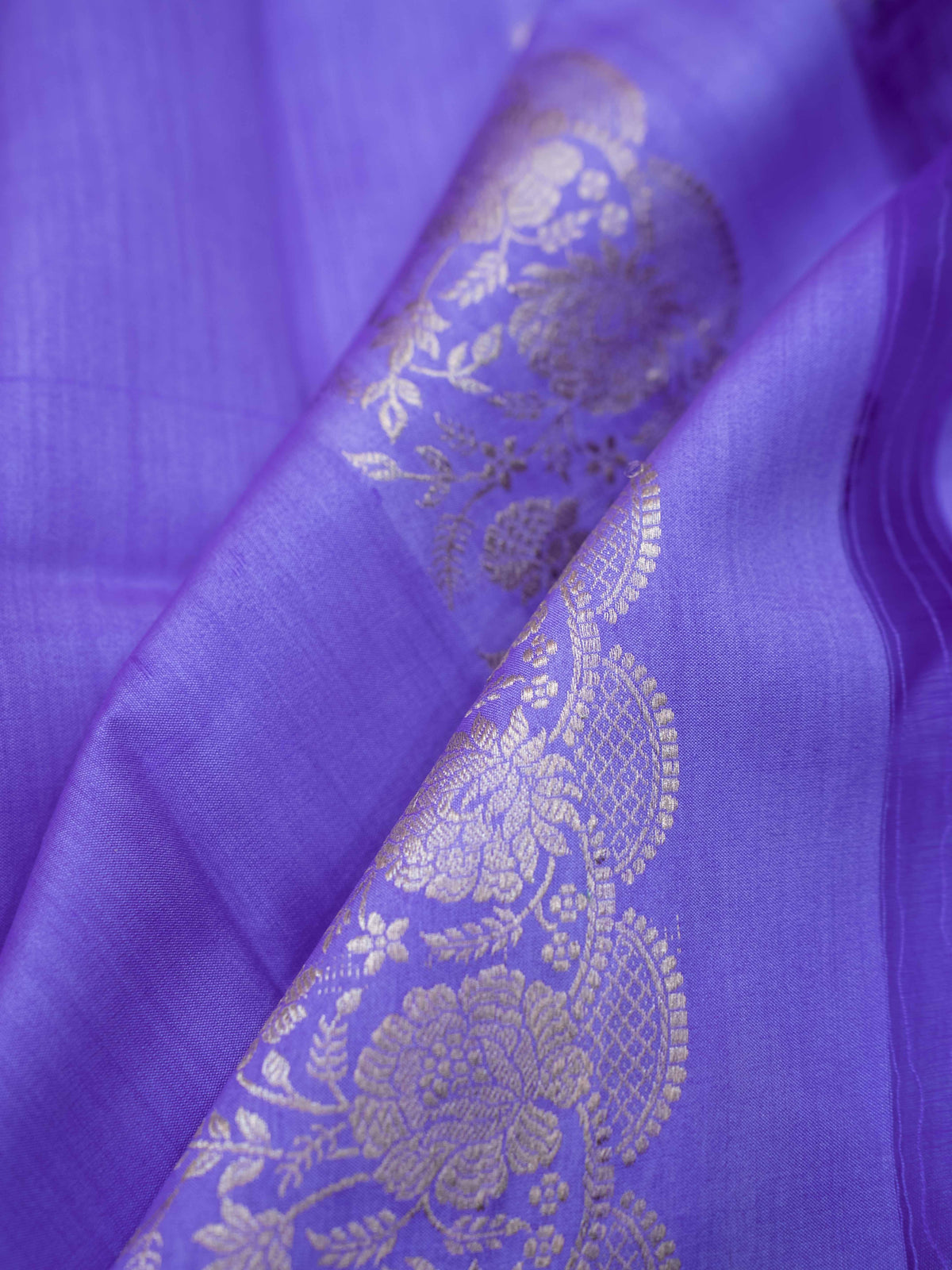 Lavender Chiniya silk suit set