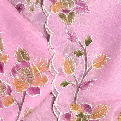 Pink linen cotton suit set