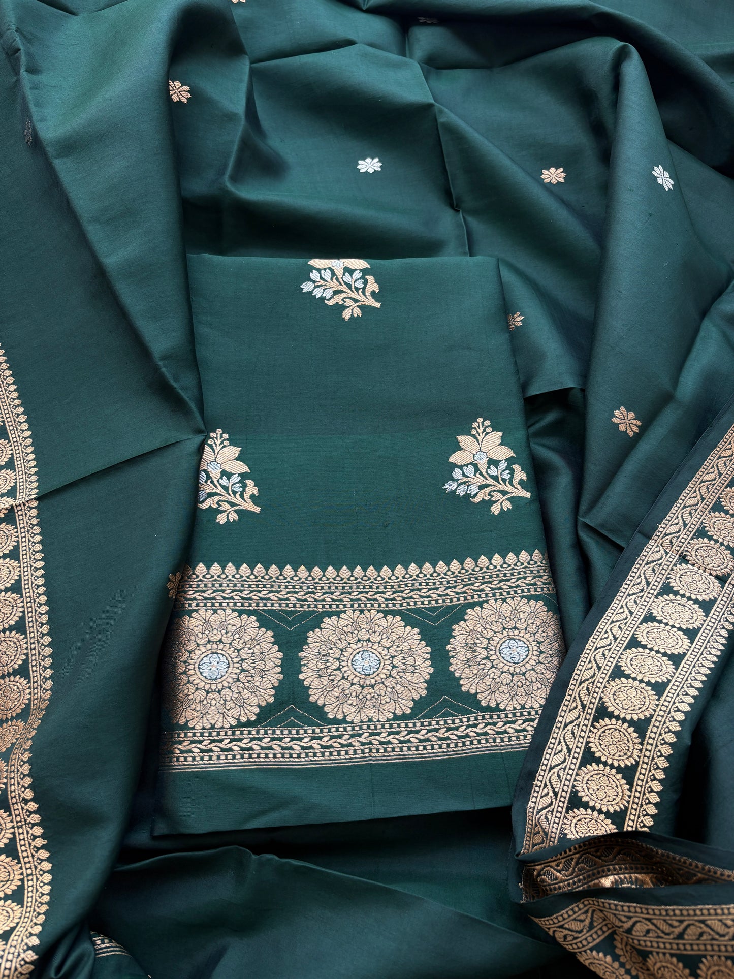 Green Katan by Katan  kadhwa suit set