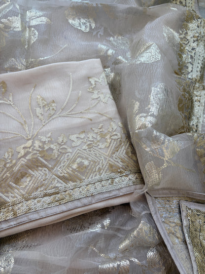 Cream pitt work tissue suit set