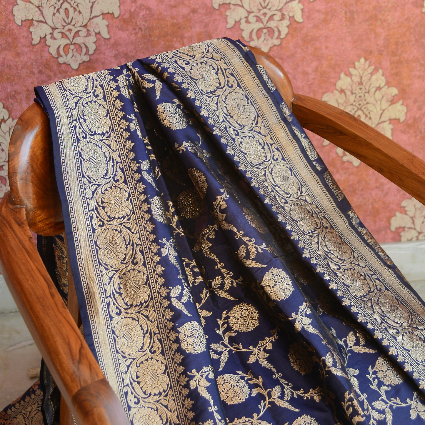 Blue katan by Katan silk dupatta
