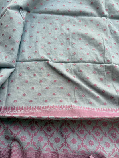 Light blue Chanderi handwoven suit set