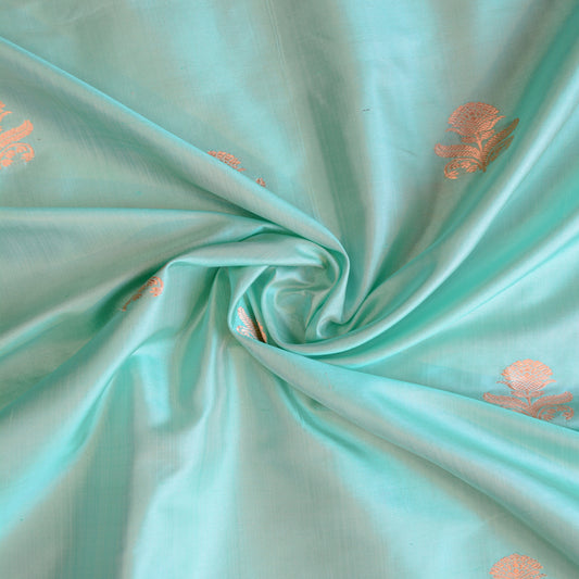 Turquoise Katan silk fabric