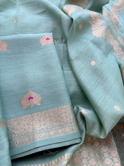 Turq moonga silk suit set ( kadhwa)