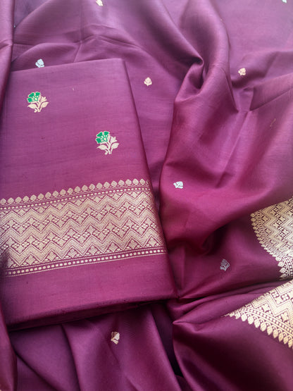 Wine katan by katan silk suit set