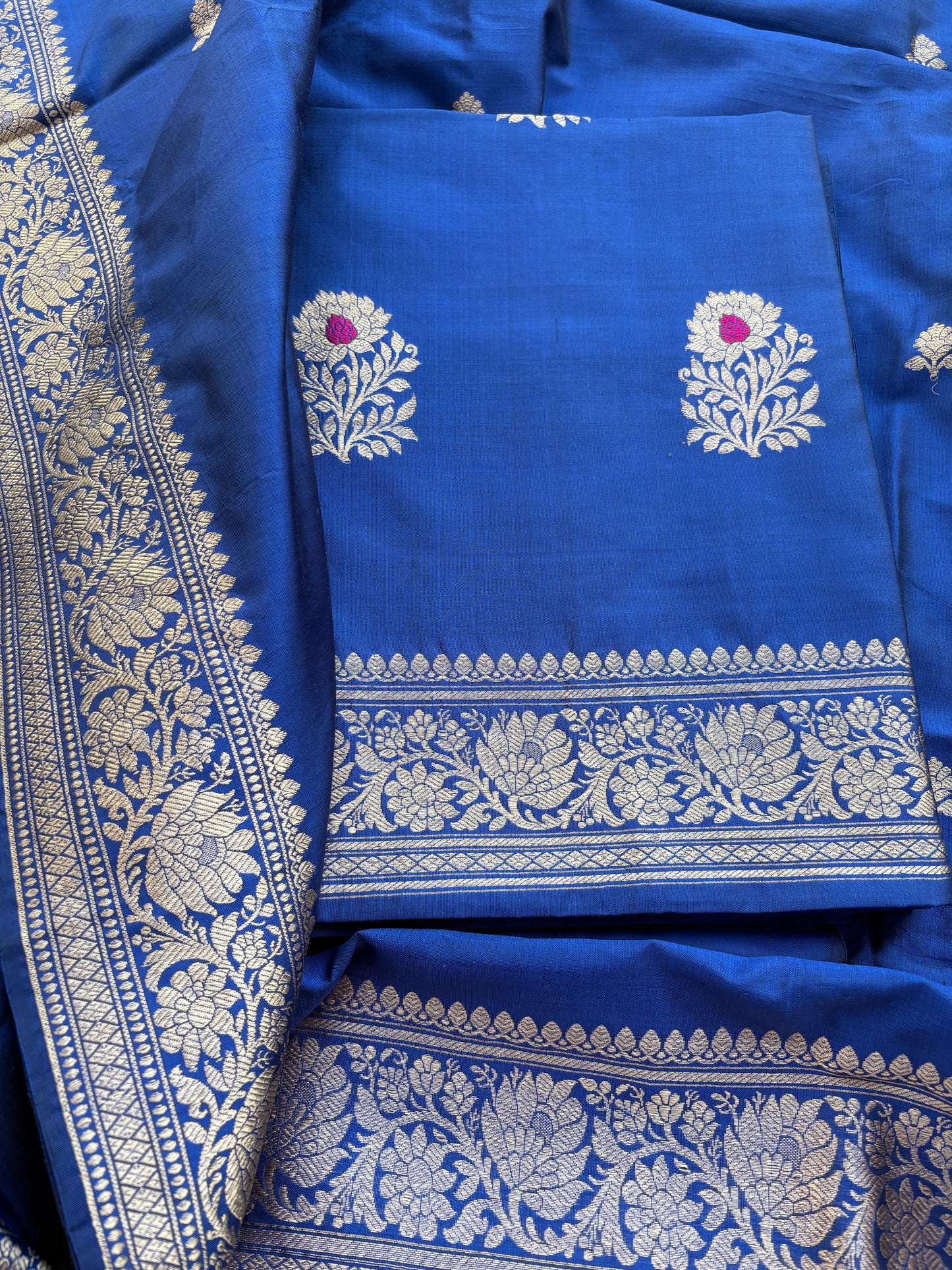 Blue katan by katan Kadhwa suit set