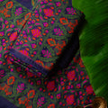 Blue Full Jaal Weaving Chanderi Suit Set (01)