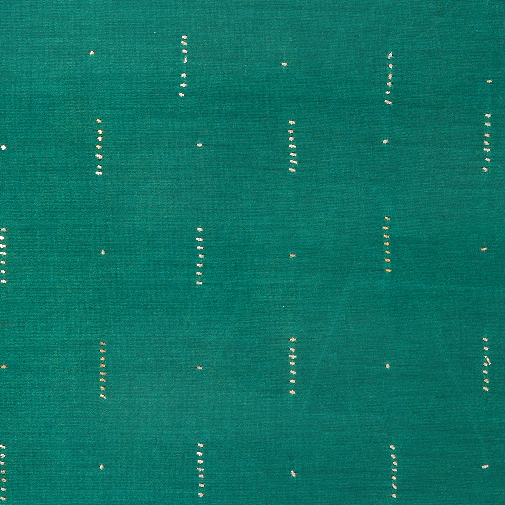 Green Swarovski work chanderi silk suit set