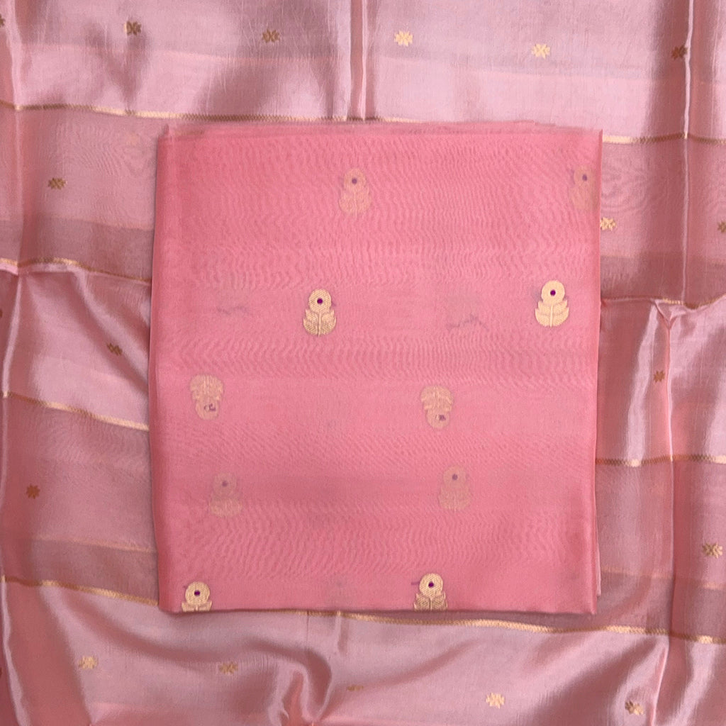 Pink kora shaded suit set