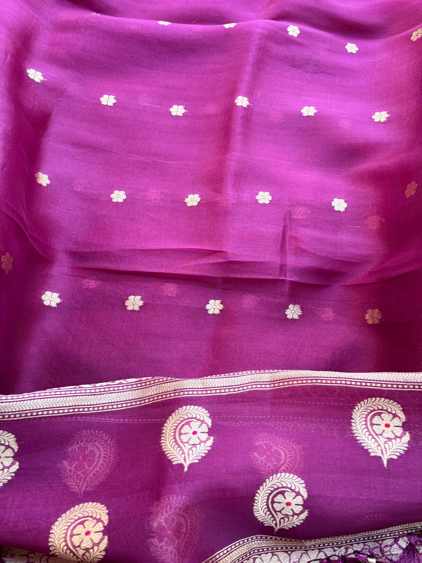 Purple kora brocade exclusive suit set