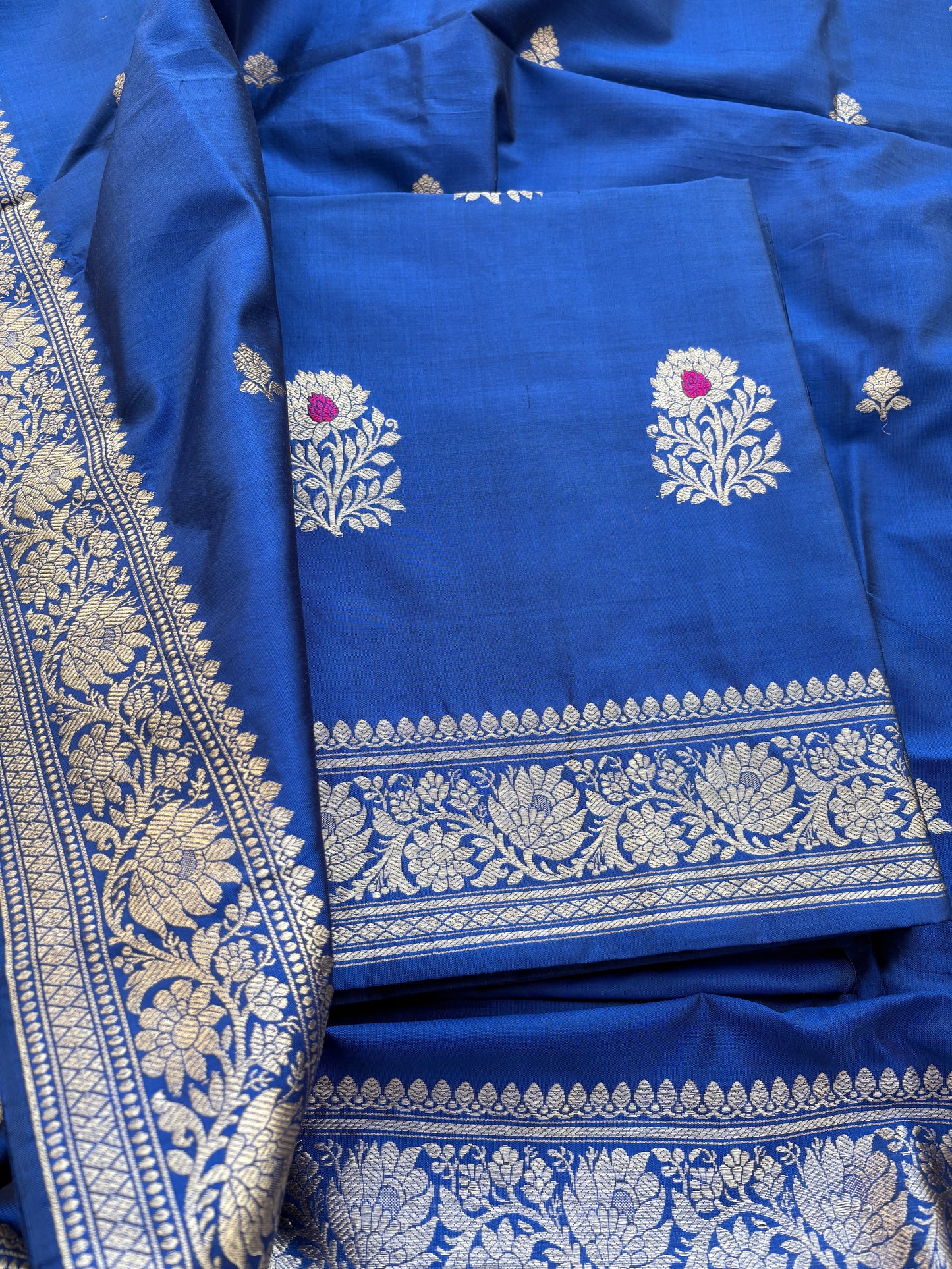 Blue katan by katan Kadhwa suit set