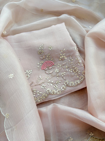 Pink crush tissue pitt work suit set