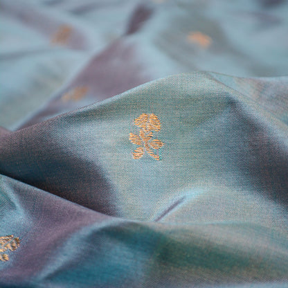 Blue katan silk fabric