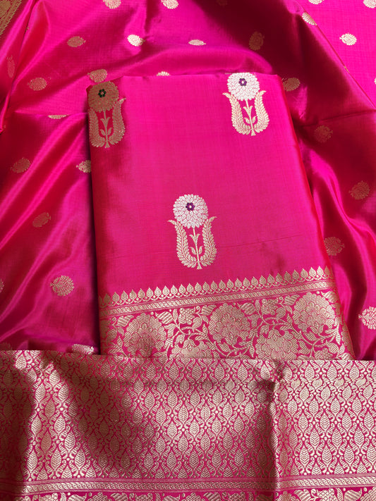 Katan by Katan silk kadhwa silk 3 piece suit set