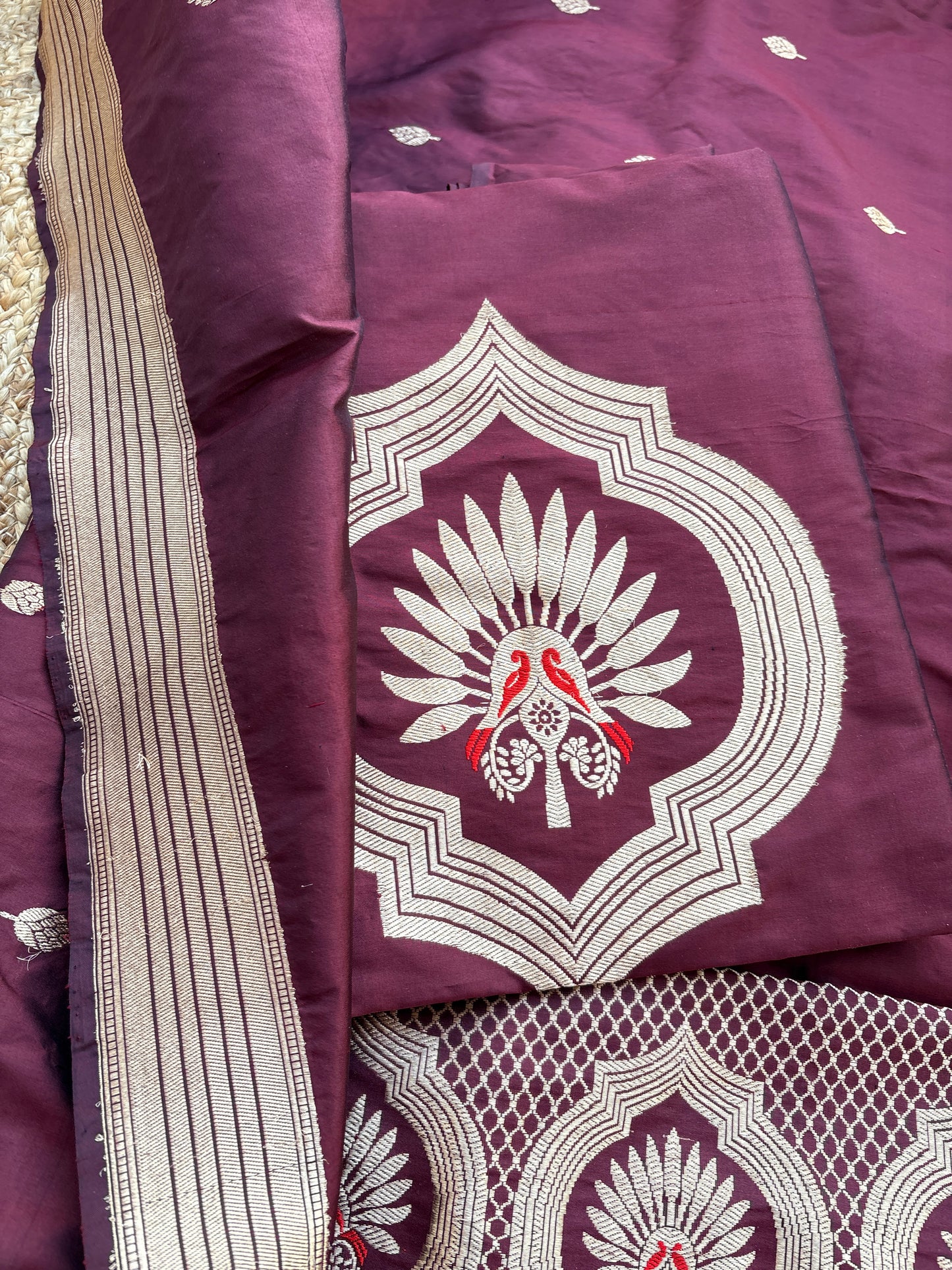 Wine katan by katan kadhwa silk