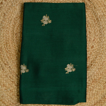 Green kadhwa Chiniya kora suit set