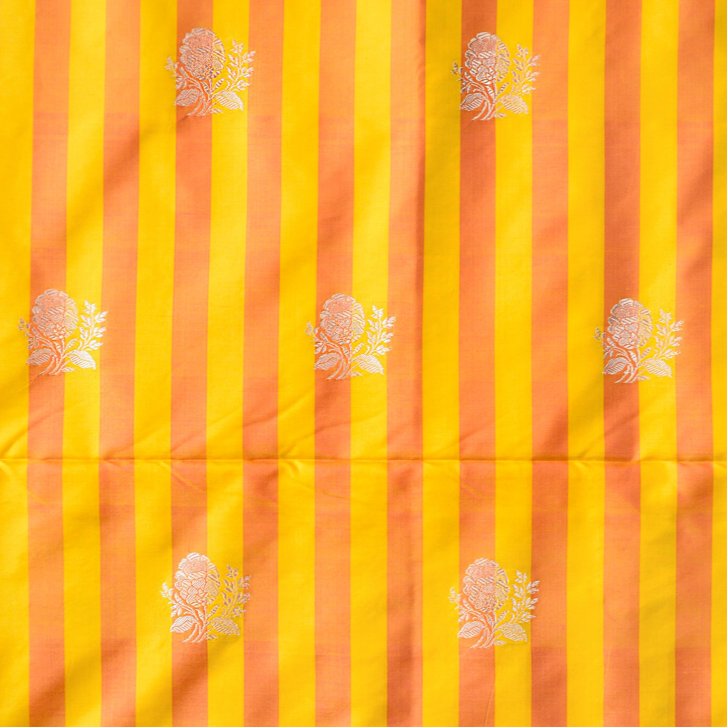Mustard stripe Katan  fabric