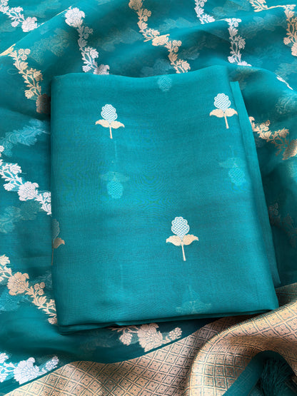 Kora silk sona rupa kadhwa suit set