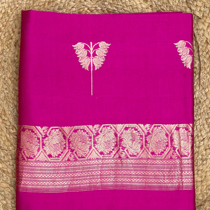 Pink Kora silk 3 piece suit set