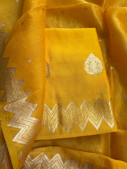 Yellow Chiniya kora suit set