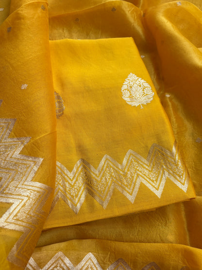 Yellow Chiniya kora suit set