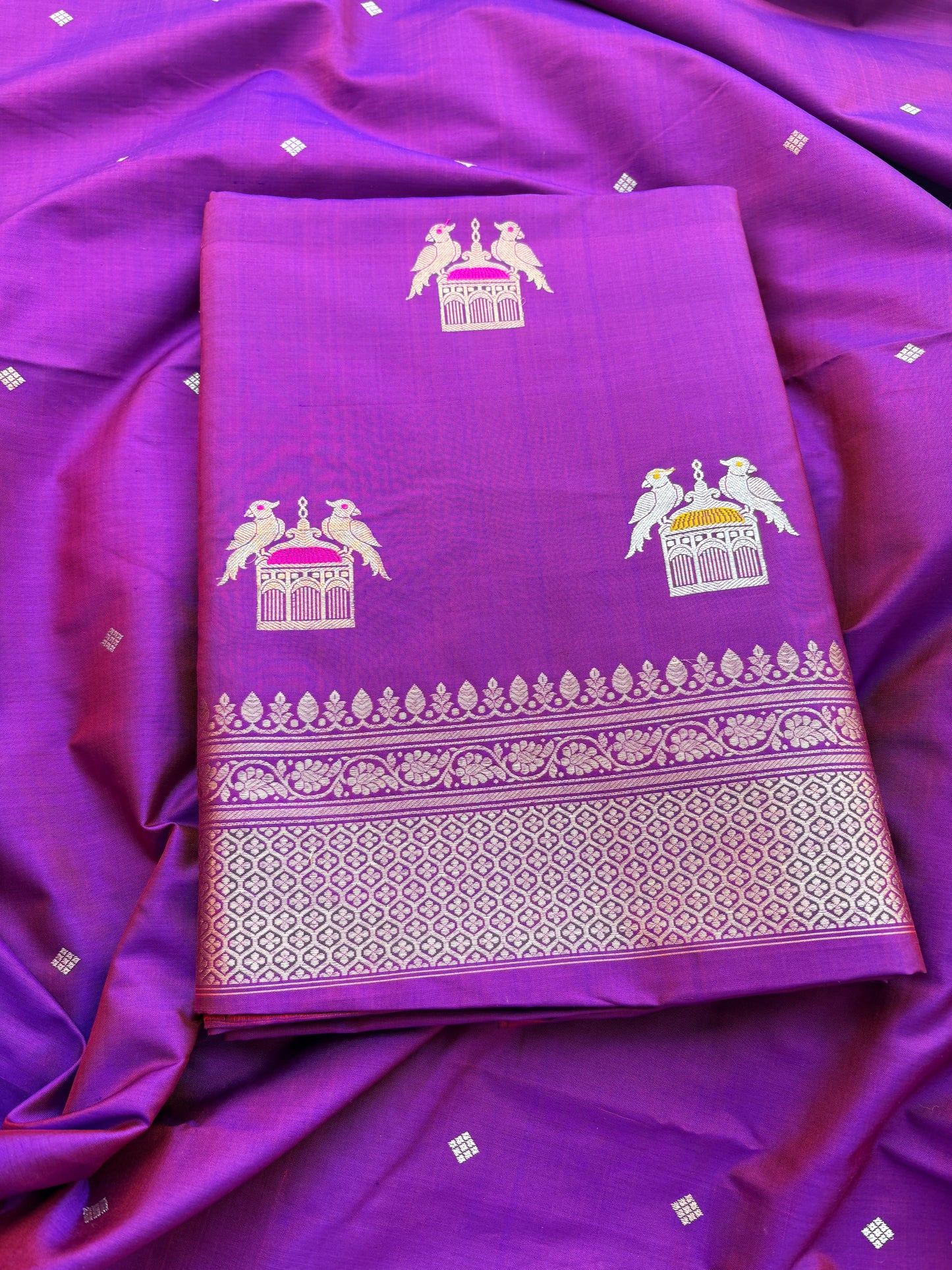 Purple katan by katan kadhwa suit set