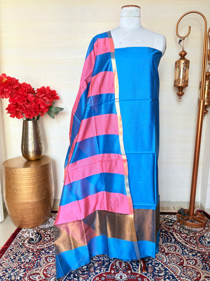 Blue premium cotton suit set