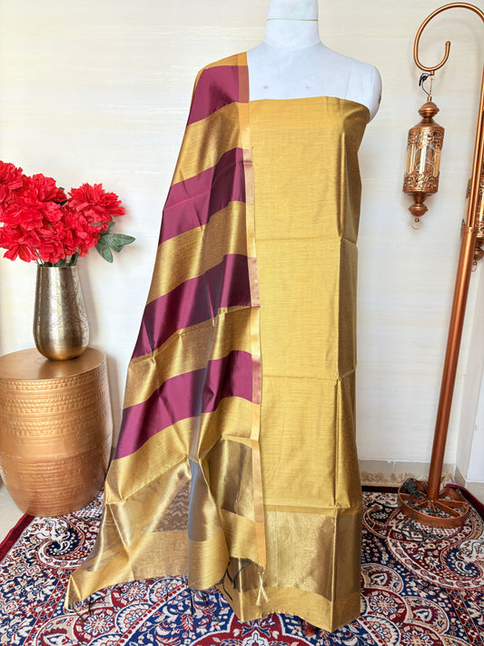 Yellow Premium cotton suit set