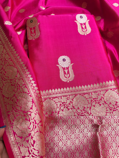 Katan by Katan silk kadhwa silk 3 piece suit set