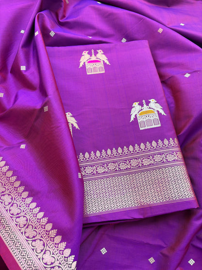 Purple katan by katan kadhwa suit set