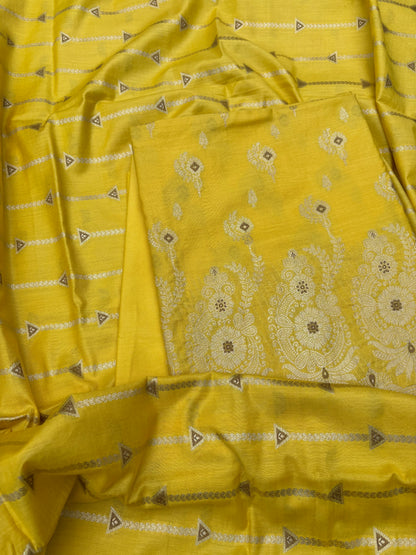 Yellow meenadar cotton suit